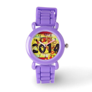 Montre Fleur 2014 Sport Paix Amour Parti Destinée Numériq