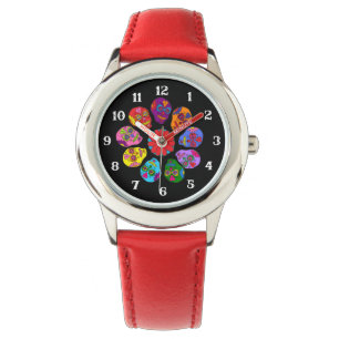 Montre Fleur crâne de sucre