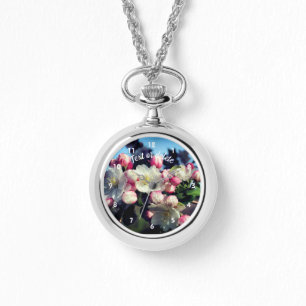 Montre Fleur de crabe printanière fleurs personnalisées