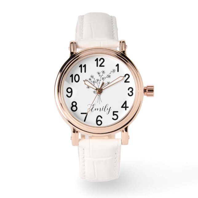 Montre Fleur de naissance - Fleur de naissance personnali (Recto)