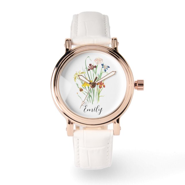 Montre Fleur de naissance - Fleur de naissance personnali (Recto)