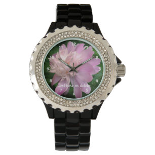 Montre Fleur de pivoine en fleur personnalisée 