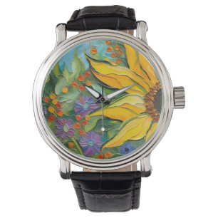 Montre Fleur de soleil de beaux-arts - Van Gogh
