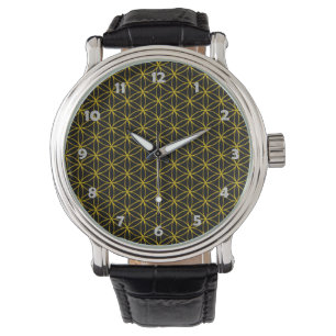 Montre Fleur de vie / Blume des Lebens - motif d'argent