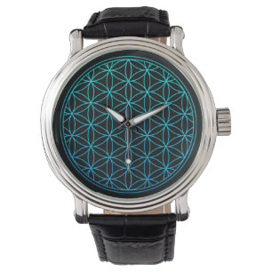 Montre fleur de vie symbole de géométrie sacrée antiqu
