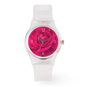 Montre Fleur rose
