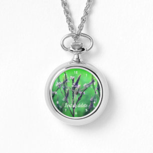 Montre Fleur Vervain sauvage Abstraite personnalisée