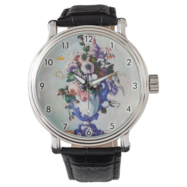 Montre Fleurs dans un Vase Rococo, Paul Cezanne (devant)