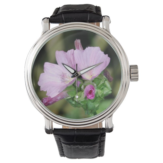 Montre Fleurs de géranium (devant)