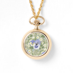 Montre Fleurs de jardin printanier sur sauge