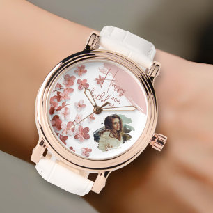 Montre Fleurs de Parties scintillant rose Floral 40e anni