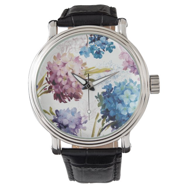 Montre Fleurs de printemps colorées (devant)