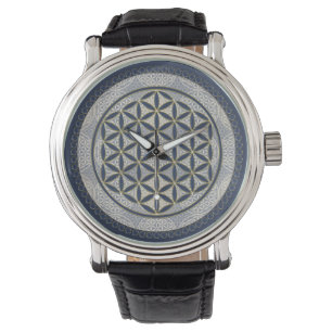 Montre FLEURS DE VIE - Symbole de géométrie sacrée Art 1