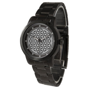 Montre FLEURS DE VIE - Symbole de géométrie sacrée plein 
