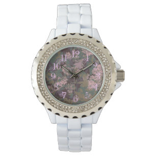 Montre Fleurs, feuilles, et camouflage