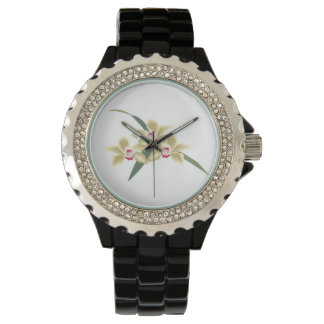 Montre Fleurs fleuries de feuille