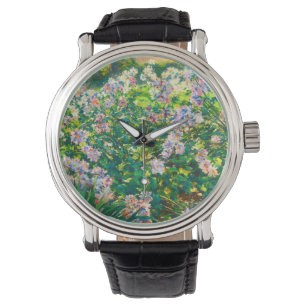 Montre Fleurs jolies vintages Illustration Fleurs blanche