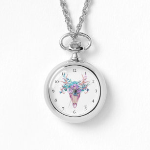Montre Fleurs pour la plage tribales de Boho de klaxon