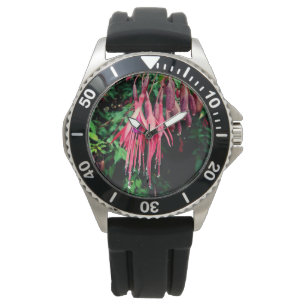 Montre Fleurs rouges
