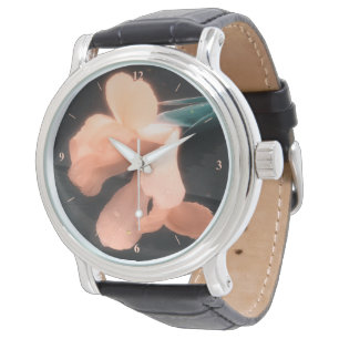 Montre Fleurs sur ardoise, version 4