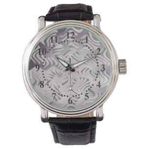 Montre flocon d'argent