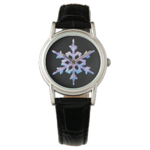 Montre Flocon de neige iridescent