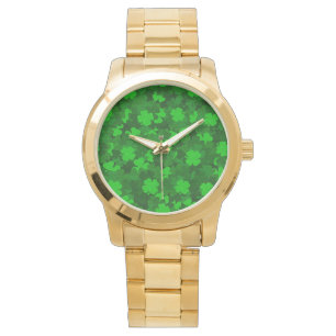 Montre Floral de trèfle à quatre feuilles moderne