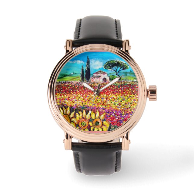 Montre FLORE EN TOSCANE/ Champs, Pépites et tournesols (Recto)