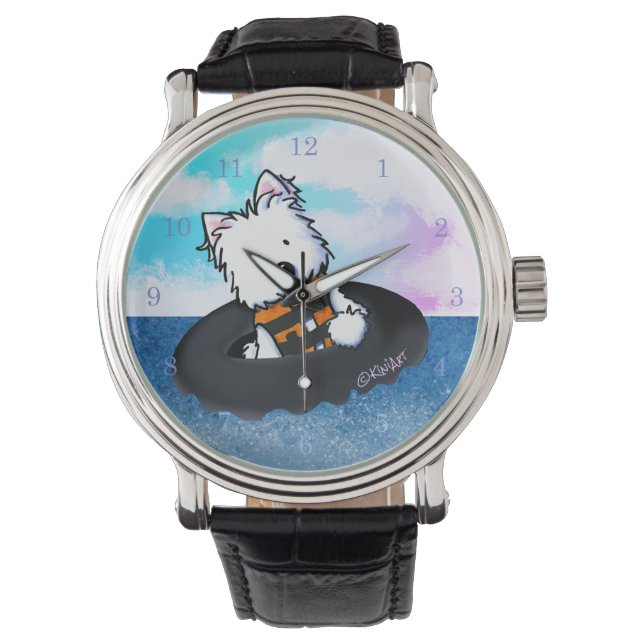Montre Flotte de la rivière Westie Terrier (devant)