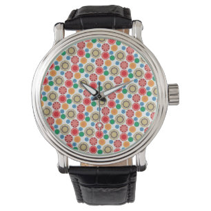 Montre Flower Power en rangées 002