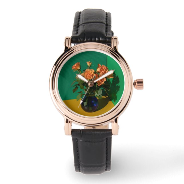 Montre Flowers | Roses in Vase (Recto)