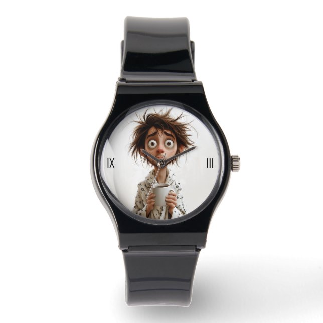 Montre Folie du matin : Café d'abord, questions plus tard (Recto)