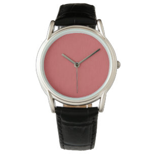 Montre Fond rouge texturé visuel calme et simple
