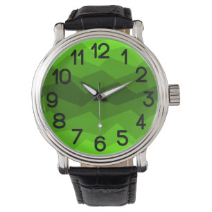 Montre Fond vert