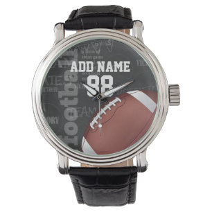 Montre Football américain de Chalkboard personnalisé