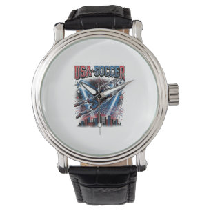 Montre Football de squelette de buteur des nations de soc