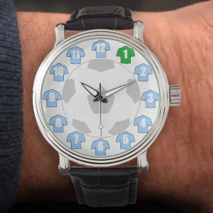 Montre Football Watch - avec les Chemises Bleues Ciel