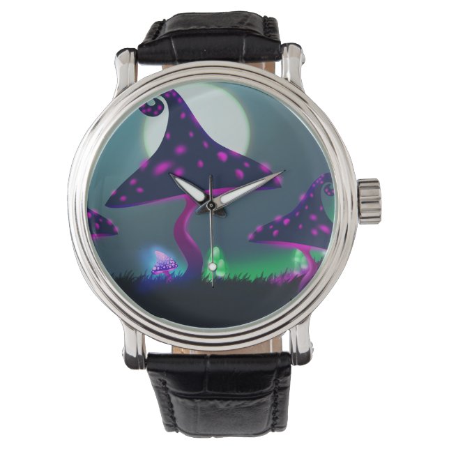 Montre Forêt d'Imaginaires de champignons (devant)
