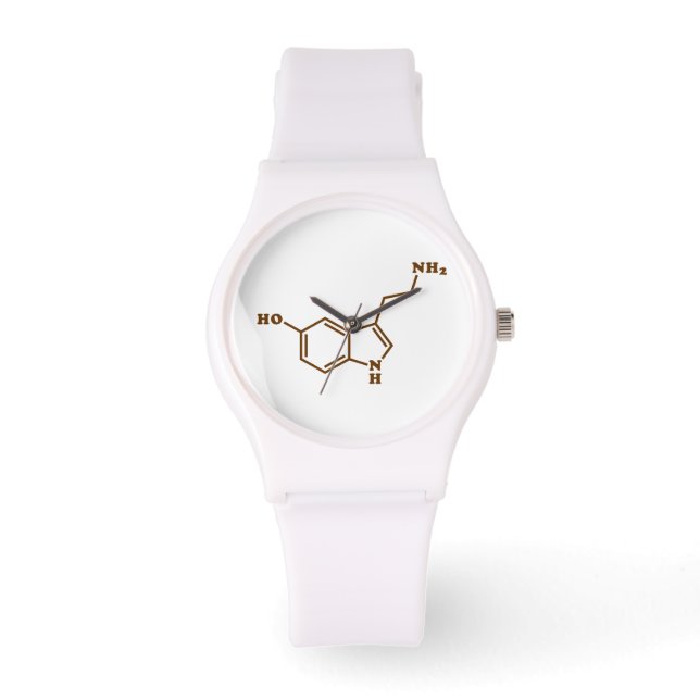 Montre Formule chimique moléculaire de sérotonine (Recto)