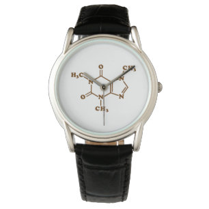Montre Formule chimique moléculaire du café caféine