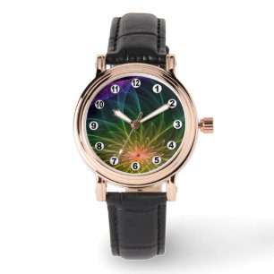 Montre Fractales florales & lumières d'imaginaire / Moder