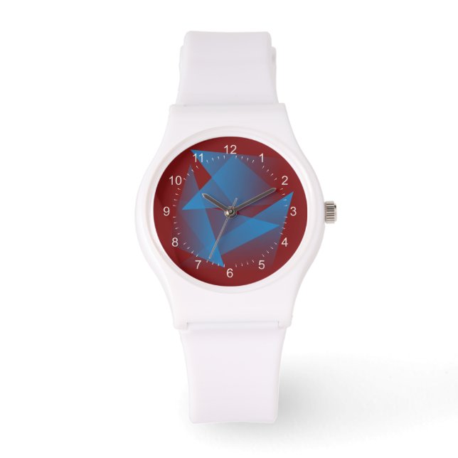 Montre Fragments bleus flottants (Recto)