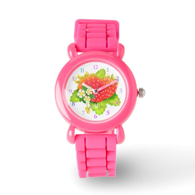 Montre Fraise blanche (Recto)