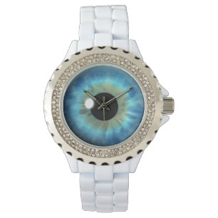 Montre Frapper Blue Eye Iris Eyeball Custom Wrist Watch