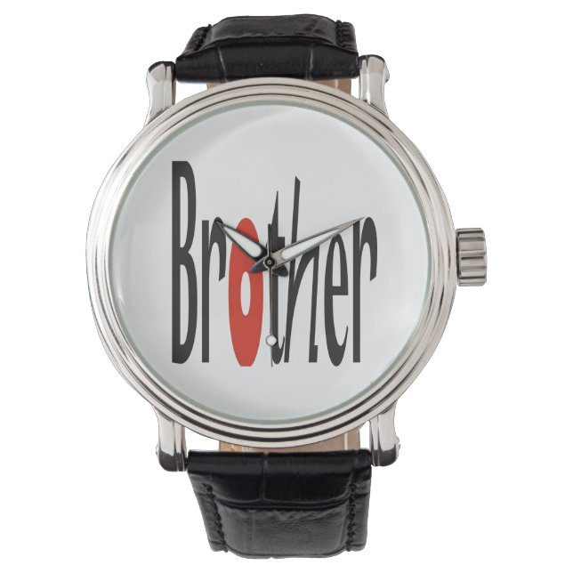 Montre "Frère" imprimé sur la face (devant)