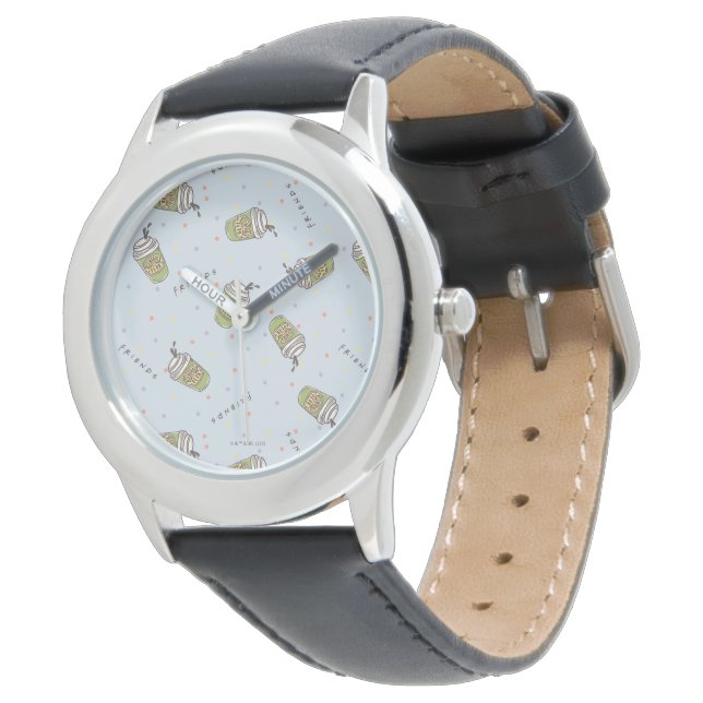 Montre FRIENDS™ | Motif Polka Dot Central Perk (Incliné)
