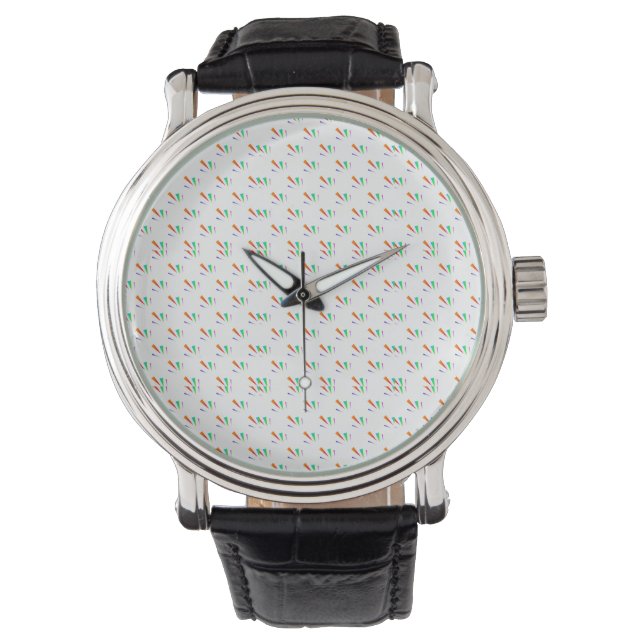 Montre Front and back views of a wristwatch  (devant)