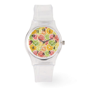 Montre Fruits Citron Vert Citron Orange Pamplemousse