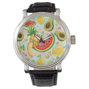 Montre Fruits d'été frais Motif