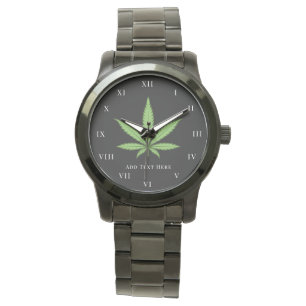 Montre Fumée de mauvaises herbes Nature Floral Flower